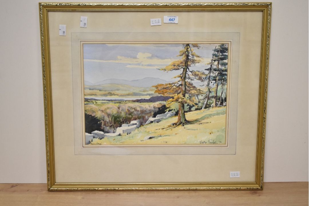 Walter Taylor (British 20th Century) Watercolour 'Fairy Steps', an autumnal landscape study, - Image 2 of 4