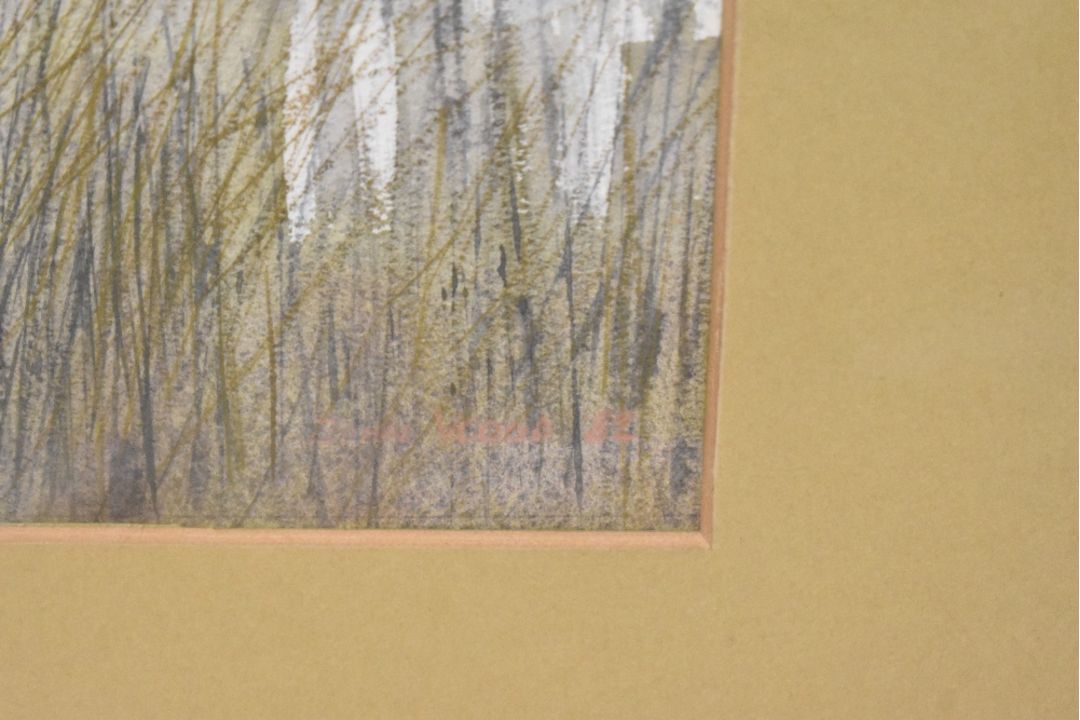 John Wood? (British 20th Century) Watercolour, an estuary scene, signed indistinctly and dated ( - Image 3 of 4