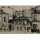 A 20th Century Parisian street scene in ink, location and date (1958) lower right alongside - Image 1 of 5