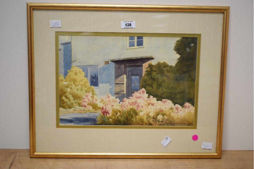 *Local Interest* Donald Southern (British 20th Century) Watercolour, study of a cottage facade, - Image 2 of 5
