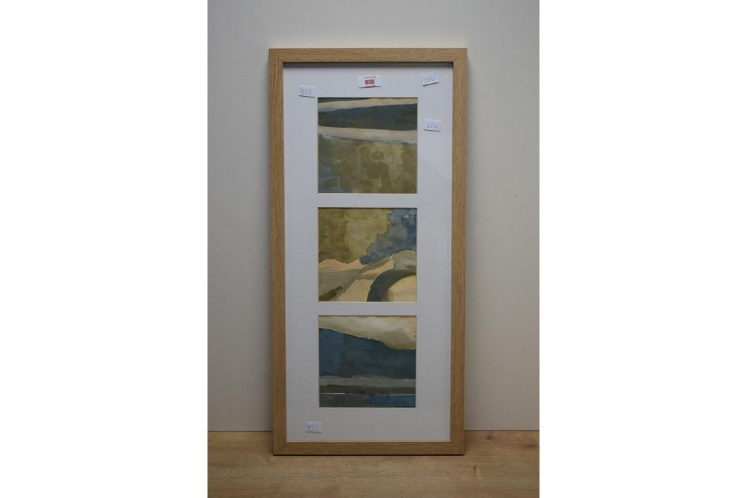 *Local Interest* Val Winterbottom (British Contemporary) Watercolour triptych, comprising of - Image 2 of 5