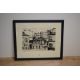 A 20th Century Parisian street scene in ink, location and date (1958) lower right alongside - Image 2 of 5