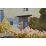 *Local Interest* Donald Southern (British 20th Century) Watercolour, study of a cottage facade,