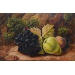 E.L Poole (British 19th/20th century) oil on board, an outdoor still life study with moss and autumn