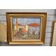F Salvini (French 20th Century) Oil on Canvas 'Piana Corsica', an impressionistic village study, - Image 2 of 4