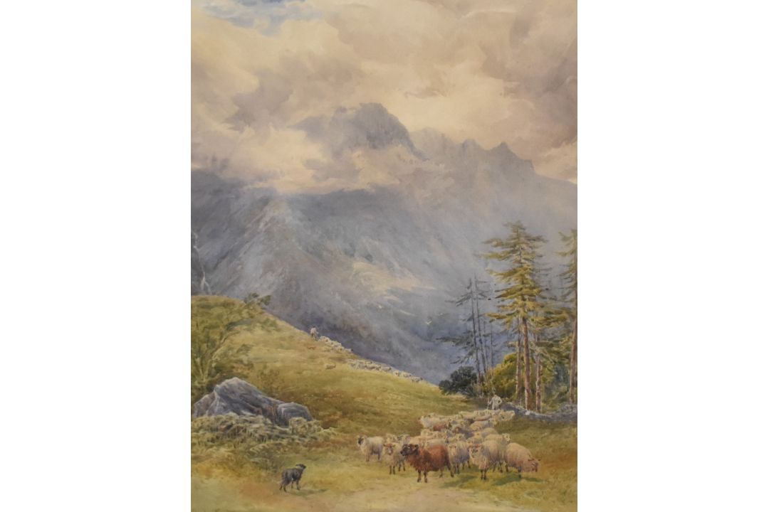 *Local Interest* Charles Pigott (British 19th Century) Watercolour 'Great Gable, Wasdale - Image 1 of 5