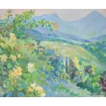 *Local Interest* Peggy Weston (British 20th Century) Oil on canvas, a vibrant Lake District