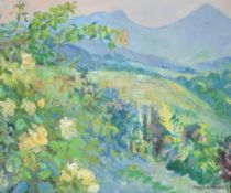 *Local Interest* Peggy Weston (British 20th Century) Oil on canvas, a vibrant Lake District