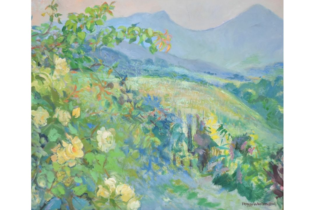 *Local Interest* Peggy Weston (British 20th Century) Oil on canvas, a vibrant Lake District - Image 1 of 5
