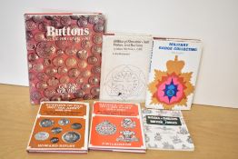 Military Badges, Buttons & Insignia. A small selection of reference works. See images for titles. (