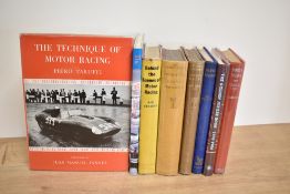 Motor Racing. Histories and monographs. Includes the Lonsdale Library volumes XXVII & XXXIII. (8)