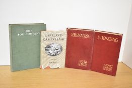 Sporting and Shooting. A small selection. Includes: Hutchinson's Shooting in two volumes, 1903, etc.