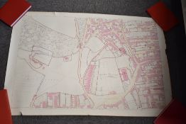 Maps. Kendal interest. Thirteen 1/500 scale Ordnance Survey map sheets for Kendal, dated c.1861.