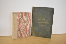 American South. Two titles. Barnes, Thos. Q. - Southern and Miscellaneous Poems. Mobile, Alabama: