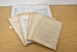 Antiquarian. Botany. The Botanists' Chronicle. A small selection of thirteen issues from February