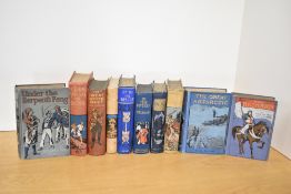 Children's. Vintage Adventure Stories for Boys. Decorative cloth-bound selection. (10)
