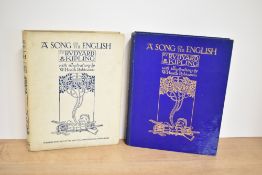 Illustrated. Kipling, Rudyard - A Song of the English. Illustrated by W. Heath Robinson. London: