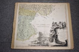 Maps. Antiquarian. Thomas Jefferys - The County of Westmoreland. 1770. On four sheets, each