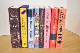 Signed Modern First Editions. A selection of hardbacks in dust jackets, each signed by their