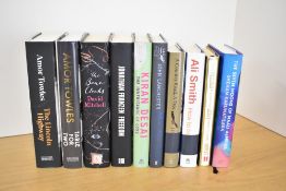 Signed Modern First Editions. A selection of hardbacks in dust jackets, each signed by their