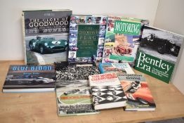 Motor Racing. Histories and monographs. Hardbacks in dust jackets. (8)