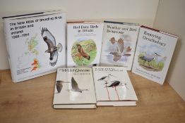 Ornithology. T. & A. D. Poyser publications. Hardbacks in dust jackets. (6)