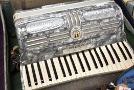 A vintage piano accordion , Recana model