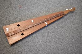 A traditional 3 string mountain dulcimer