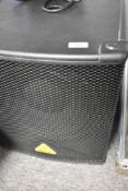 A Behringer Eurolive B1200D Pro subwoofer