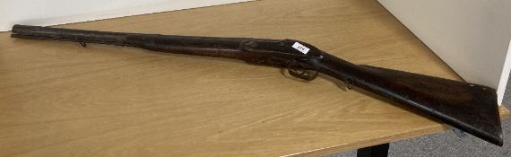 Victorian-period Indian Army/Princely States percussion cavalry carbine 2cm x 68cm smooth bore