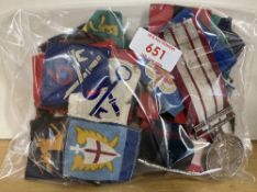 British Army cloth formation patches and badges, WW2 and later collection of seventy-plus, including