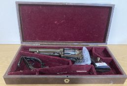 Hege Colt replica in the style of American Army Peacemaker SA single action pistol/revolver, cap-
