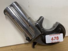 Remington Double Derringer .41 rimfire pistol, Third Model 1888-1911 with over and under nickel