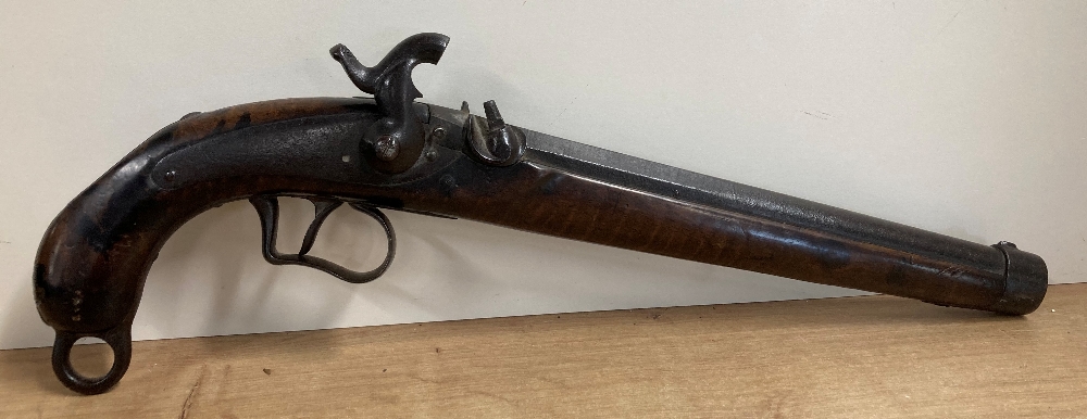 Royal Navy pistol in the style of a 19th Century Long Sea Service percussion-conversion pistol, 30. - Image 3 of 5