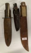 Folding Bowie-Knife, thought to be British made, possibly military, 19th Century, in the style of