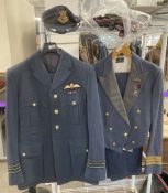 RAF Uniforms, having Pilot's wing brevets as worn by Wing Commander Gray, comprising Royal Air Force