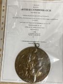 WW1 Memorial Plaque, unique name, ARTHUR CUMBERBATCH, commemorated on Commonwealth War Graves