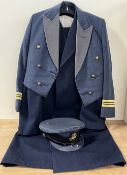 RAF Squadron Leader post-war uniforms comprising jacket, waistcoat with trousers by Moss Bross, no