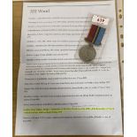 RLI fatal casualty, Rhodesian General Service Medal correctly impressed naming to 728676 TPR R.P.