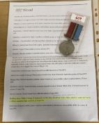 RLI fatal casualty, Rhodesian General Service Medal correctly impressed naming to 728676 TPR R.P.