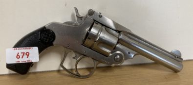 H&R Model 1910 Smith & Wesson-type single action pistol/revolver, deactivated .38 calibre, five-