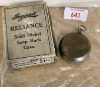 WWI-period Military marching or pocket compass by Terrasse. W. Co. as usually provided for Officers,