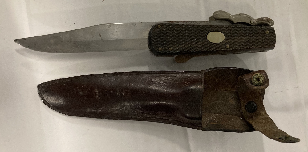 Folding Bowie-Knife, thought to be British made, possibly military, 19th Century, in the style of - Image 8 of 19