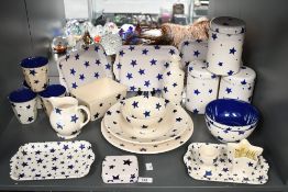 A large quantity of 20th-century Emma Bridgewater pottery 'Starry Skies' and 'Blue Star'