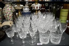 A large selection of late 19th to 20th-century crystal cut glassware, to feature four Edinburgh