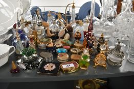 A large quantity of 20th-century vanity wares, to feature a selection of perfume bottles, compact