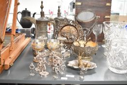 A selection of 20th-century sundry metal ware, to feature a selection of miniature figures to