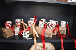 A selection of 20th-century Emma Bridgewater Pottery decorative Christmas 'A Great British