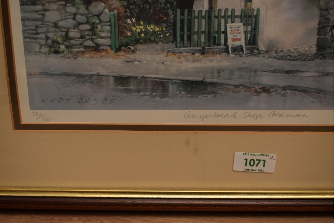 *Local Interest* After Judy Boyes (British b.1943) Lithograph 'Hartsop, a Lakeland Village', a study - Image 5 of 7