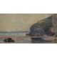 Phillip Osment (British 1861 - 1947) Watercolour, a beach scene at low tide, signed lower right, - Image 1 of 5